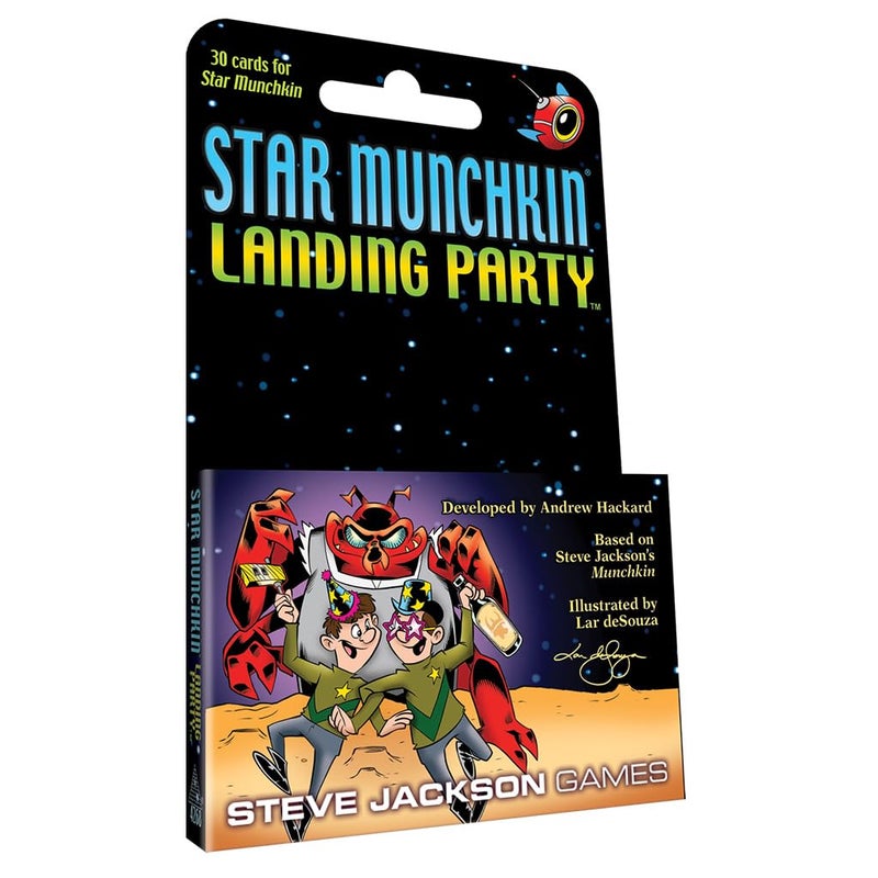 Star Munchkin: Landing Party Card Game (Mini-Expansion) | 30-Cards | Adult, Kid & Family Card Game | Space Fantasy Roleplaying Game | Ages 10+ | 3-6 Players | Play Time 120 Min | Steve Jackson Games